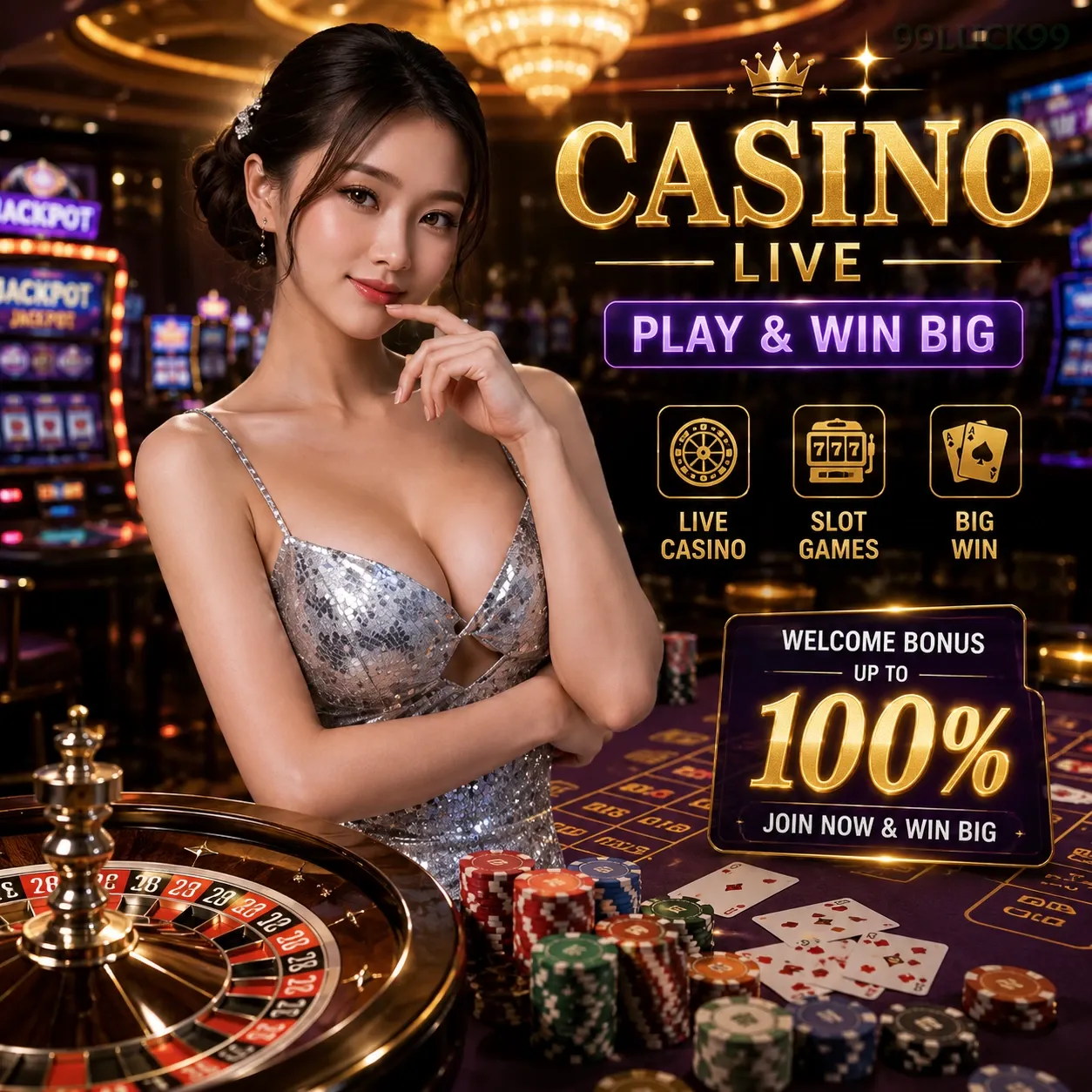 Ikon aplikasi 99luck99 resmi